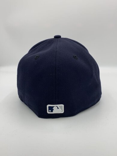 商品画像：キャップ/7 3/8/ポリエステル/NVY/無地/メンズ/NY 3