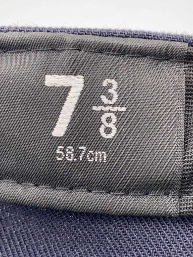 商品画像：キャップ/7 3/8/ポリエステル/NVY/無地/メンズ/NY 7