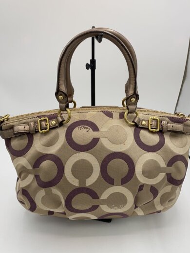 商品画像：ハンドバッグ_オプアート_総柄/レザー/BRW/総柄 3