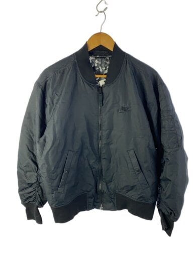 商品画像：INS REVERSIBLE BOMBER JACKET/L/ポリエステル/BLK/無地/AR2184-010 1