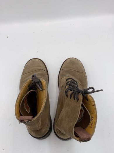 商品画像：レースアップブーツ/22.5cm/BEG/スウェード/キャップトゥー 3