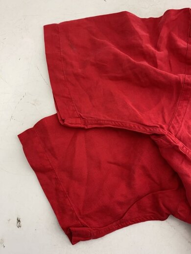 商品画像：開襟半袖シャツ/L/リネン×シルク/RED/無地 4