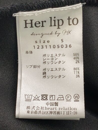 商品画像：長袖ワンピース/S/ポリエステル/BLK/無地/1231105036// 4