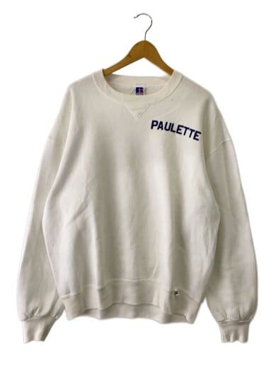 商品画像：90`S/USA製/前Ｖ/PAULETTEワッペン/スウェット/XL/コットン/WHT// 1