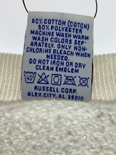 商品画像：90`S/USA製/前Ｖ/PAULETTEワッペン/スウェット/XL/コットン/WHT// 4