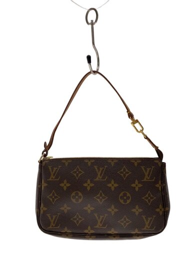 商品画像：1)ポシェット・アクセソワール_モノグラム・キャンバス_BRW/PVC/BRW// 1