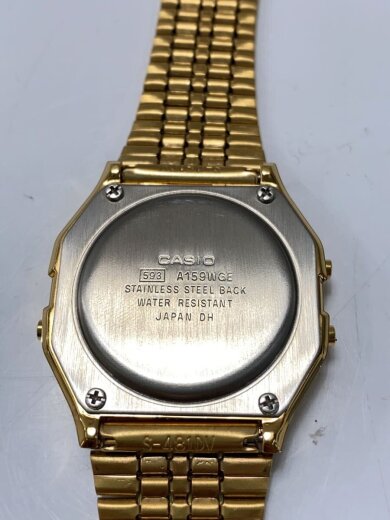 商品画像：クォーツ腕時計/デジタル/--/BLK/GLD/SS/A159WGE 3