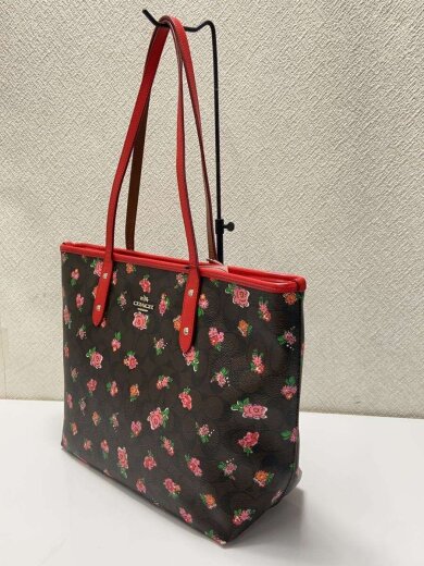 商品画像：トートバッグ/PVC/BRW/F57888/フラワーペイント 2