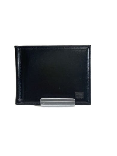 商品画像：2つ折り財布/レザー/BLK/無地/メンズ 1