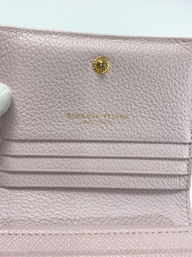 商品画像：2つ折り財布/フェイクレザー/PNK/無地/レディース 3