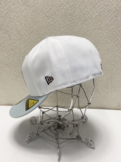 商品画像：キャップ/7 5/8/ポリエステル/WHT/無地/メンズ 2