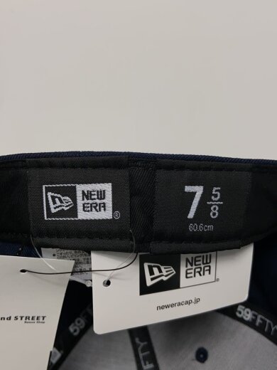 商品画像：キャップ/7 5/8/ポリエステル/NVY/無地/メンズ 5