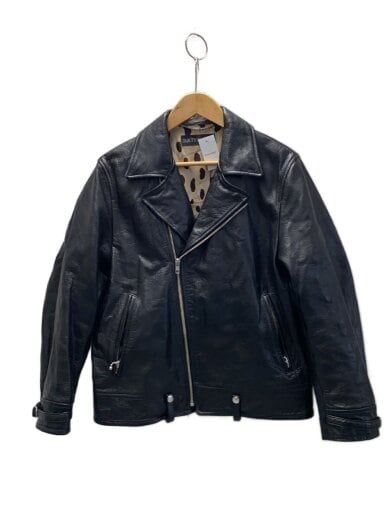 商品画像：ダブルライダースジャケット/S/牛革/BLK 1