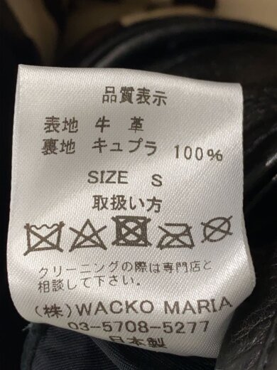 商品画像：ダブルライダースジャケット/S/牛革/BLK 4