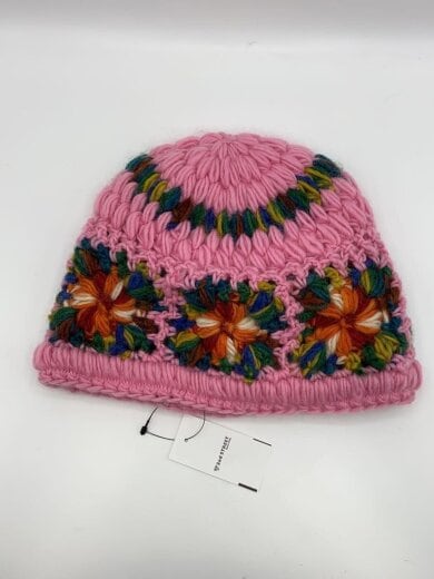 商品画像：ニットキャップ/FREE/ウール/PNK/総柄/メンズ/25SS/crochet beanie 2