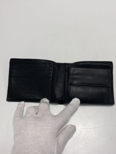 商品画像：2つ折り財布/レザー/BLK/無地/メンズ/YEM122-YAQ2E// 4