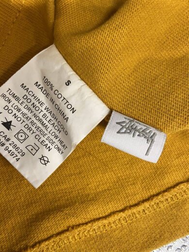 商品画像：Tシャツ/S/コットン/YLW/無地// 4