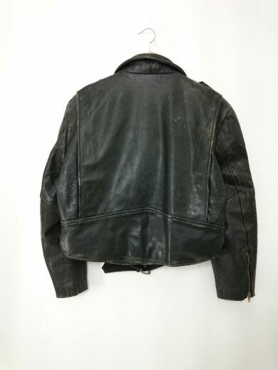 画像：その他ブランドPLICANA/ダブルライダースジャケット/L/牛革/BLK/ダメージ有2