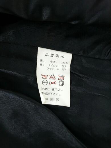 画像：その他ブランドPLICANA/ダブルライダースジャケット/L/牛革/BLK/ダメージ有4