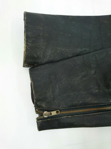 画像：その他ブランドPLICANA/ダブルライダースジャケット/L/牛革/BLK/ダメージ有5