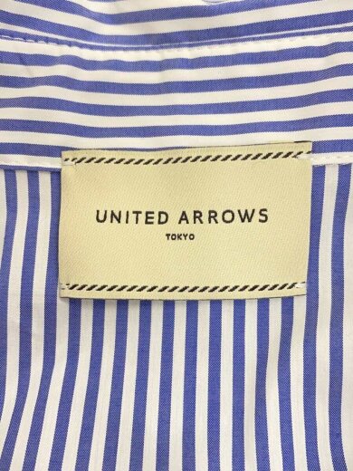 商品画像：長袖ブラウス/--/コットン/BLU/ストライプ/1513-183-4781 3