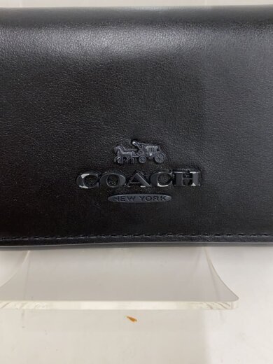 商品画像：スレ・ロゴ塗装剥がれ有/3つ折り財布/レザー/BLK/無地/レディース/CP260 3