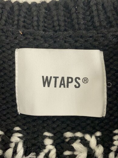 商品画像：ニット・セーター(厚手)/4/ポリエステル/BLK/242MADT-KNM05 3