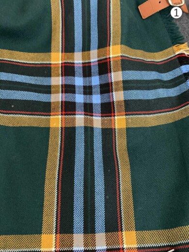 商品画像：ロングスカート/38/ウール/GRY/チェック 7