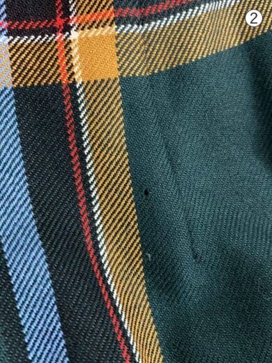 商品画像：ロングスカート/38/ウール/GRY/チェック 8