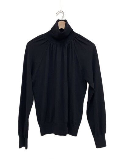 商品画像：ニット・セーター(薄手)/S/ウール/BLK/16-4101705-050-902 1