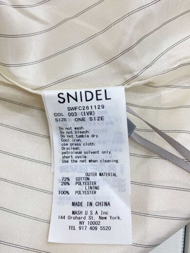 商品画像：ミドルトレンチコート/コート/one/コットン/BEG/SWFC261129 4