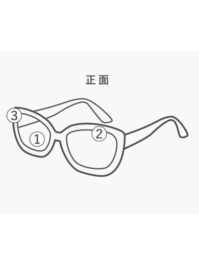 商品画像：MONK 01/スレ有/メガネ/--/BLK/CLR/メンズ 9