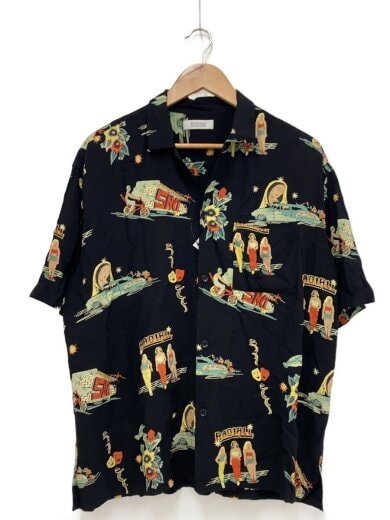 商品画像：アロハシャツ/M/レーヨン/BLK/RAD-21SS-SH004 1