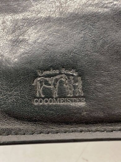 商品画像：2つ折り財布/レザー/BLK/無地/メンズ// 4