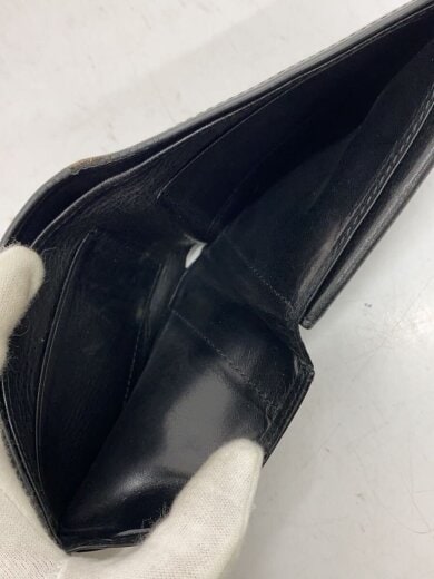 商品画像：2つ折り財布/レザー/BLK/無地/メンズ// 5