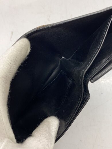 商品画像：2つ折り財布/レザー/BLK/無地/メンズ// 6