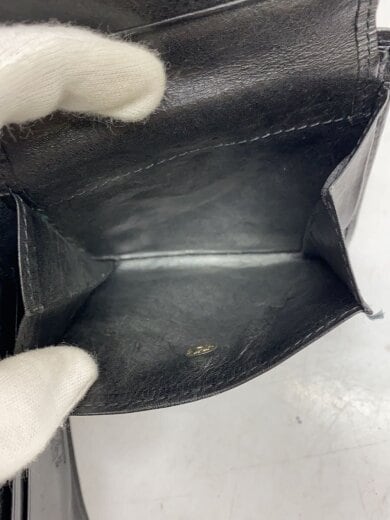 商品画像：2つ折り財布/レザー/BLK/無地/メンズ// 7