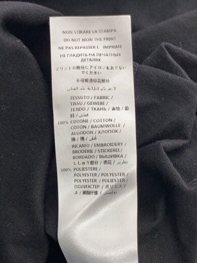 商品画像：Tシャツ/S/コットン/BLK 5