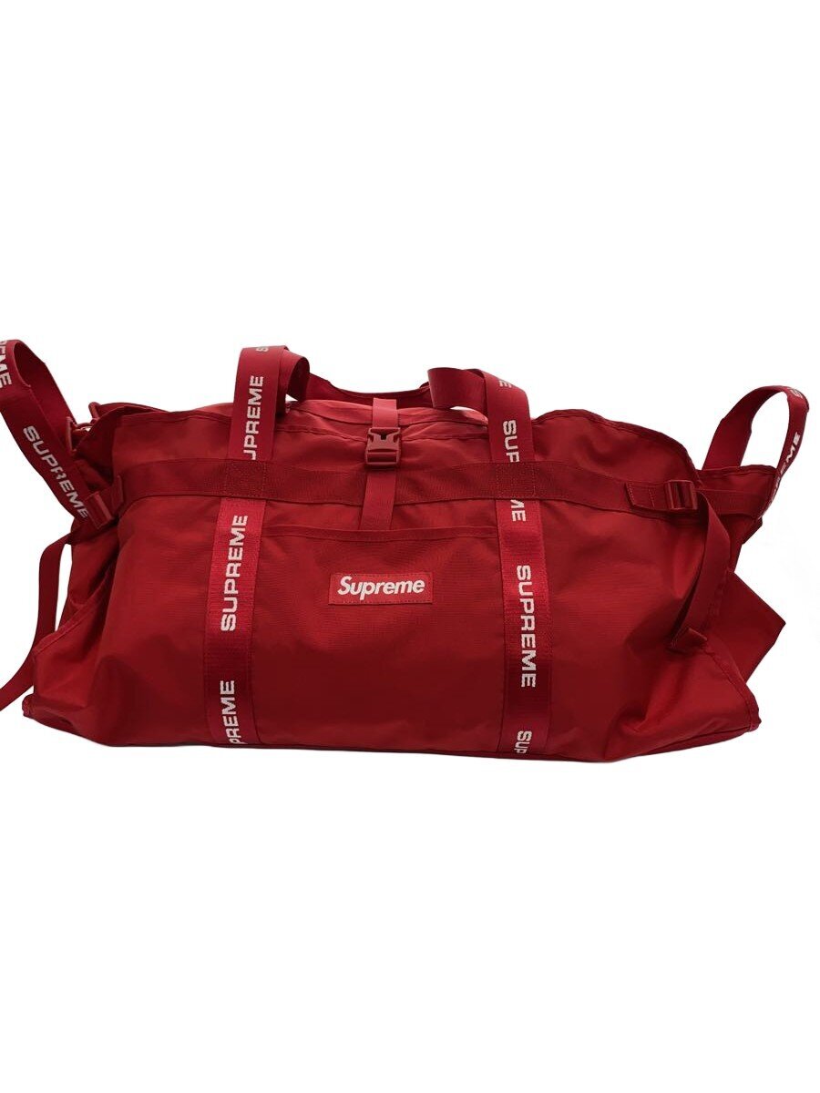 Supreme / ボストンバッグ/ナイロン/RED/無地