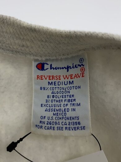 商品画像：スウェット/M/コットン/GRY/無地 3