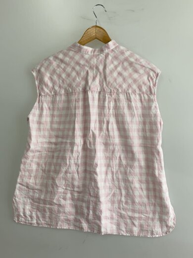 商品画像：ノースリーブブラウス/--/リネン/WHT/チェック/3144－00－10008 2