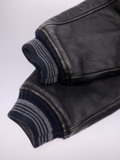 画像：MEN’S BIGIスタジャン/L/ウール/BLK/無地4