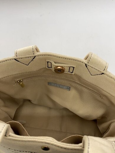 商品画像：ハンドバッグ/キャンバス/BEG/無地/125-3283218 6