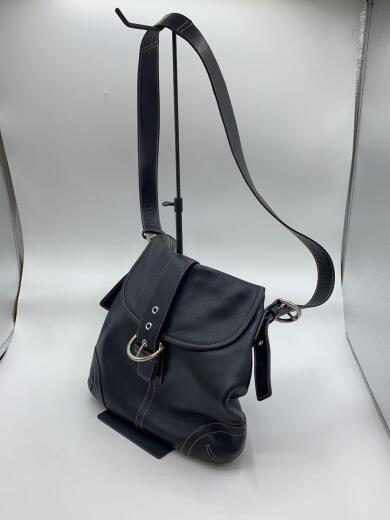 画像：COACHショルダーバッグ/レザー/BLK/無地/H3S-94802
