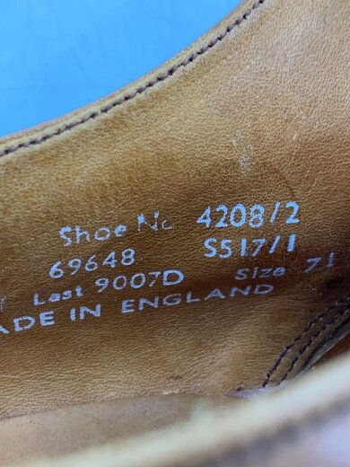 商品画像：BOWEN(ボウエン)/イングランド製/モンクストラップシューズ/ドレスシューズ/UK7.5/CML 5