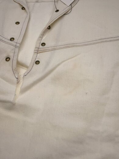 商品画像：CAMPUS RAWHIDE LACER/レースアップシャツ/16 1/2/L/WHT/USA製/60s 6