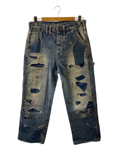 商品画像：ペインターパンツ/32/コットン/IDG/無地/262/delta3/ダメージ加工 1