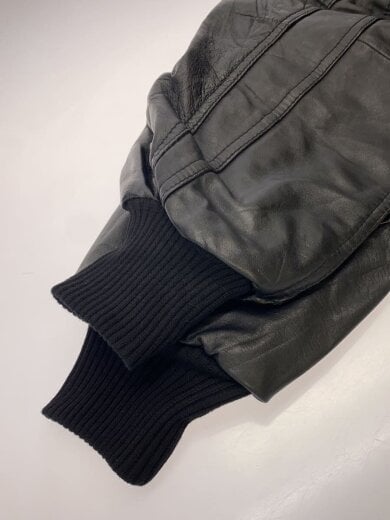 商品画像：レザージャケット・ブルゾン/2/レザー/BLK/無地 5