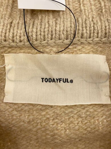 商品画像：ニット・セーター(厚手)/FREE/ウール/BEG/無地/12120501// 3