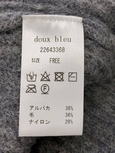 商品画像：ニット・セーター(厚手)/FREE/アルパカ/GRY/無地/22643368 4